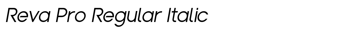 Reva Pro Regular Italic image